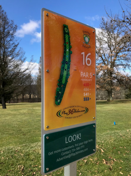 Sponsorship Signs for Golf Courses in Butler PA