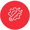 Fabrication icon representing sign manufacturing and production process