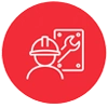 Installation icon representing professional sign installation services