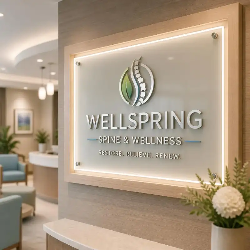 medical-lobby-sign-dimensional-letters » Sparks Signs and Graphics illuminated dimensional lobby sign in medical office reception