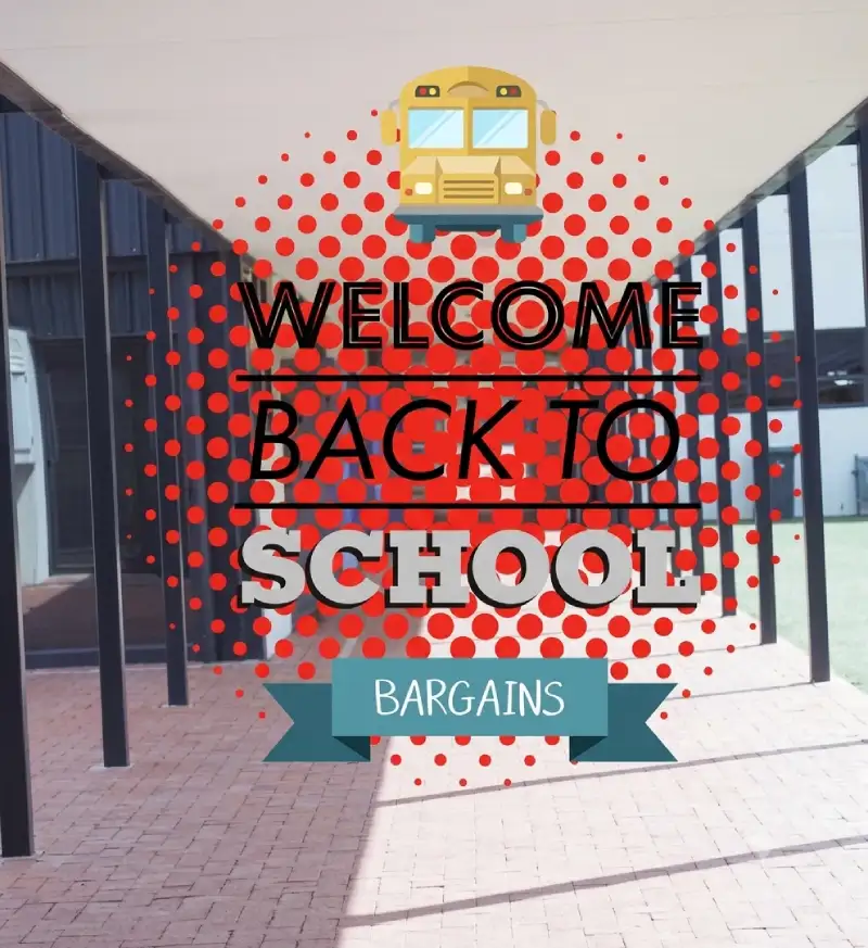 welcome back to school » Sparks Signs and Graphics Storefront exterior window graphic naming a back to school promotion