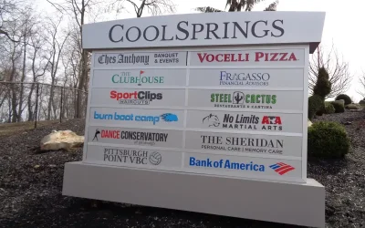 Cool Springs Monument Sign - Monument Sign in Pittsburg PA